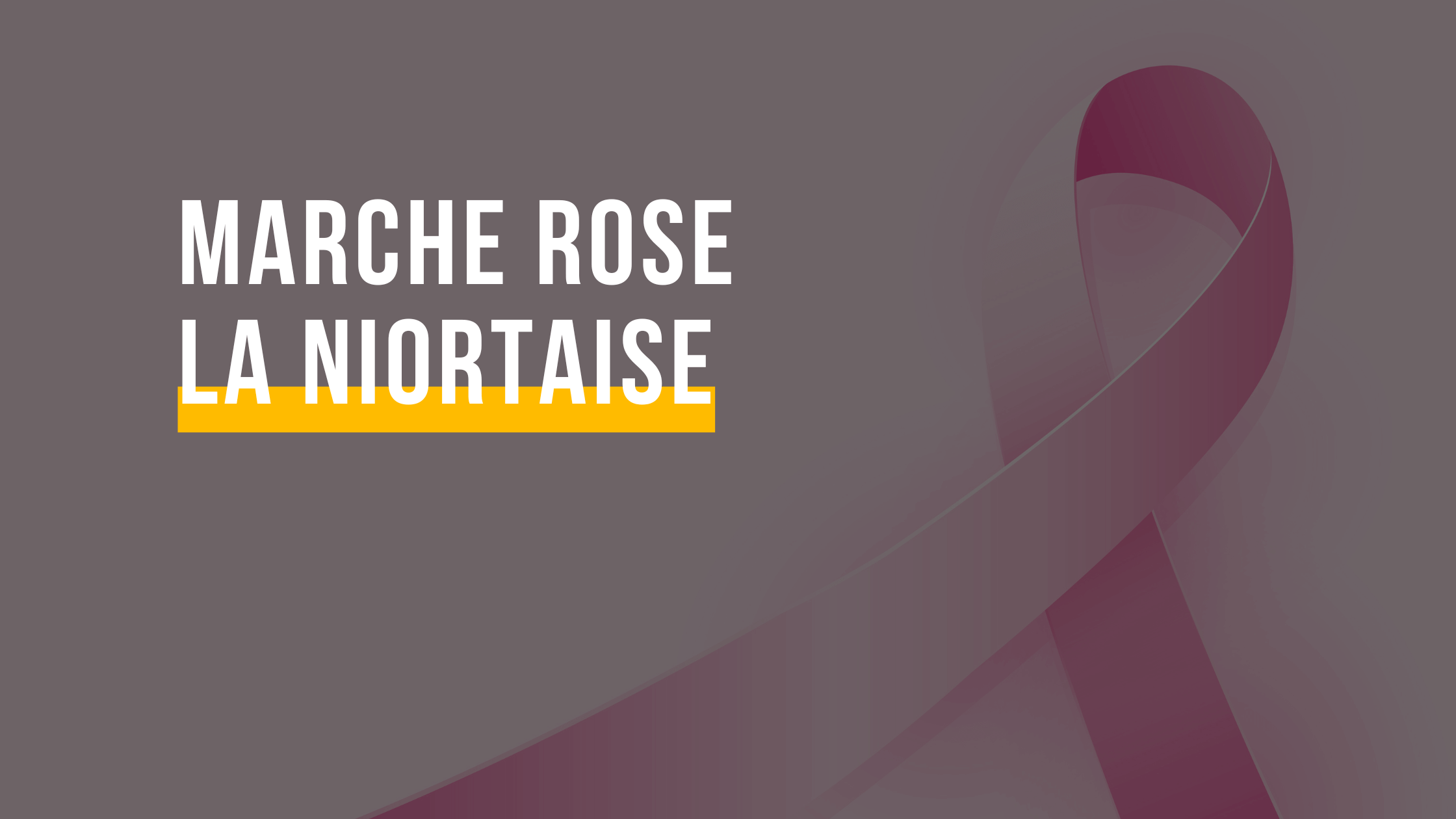 Wekey soutient la marche Rose La Niortaise